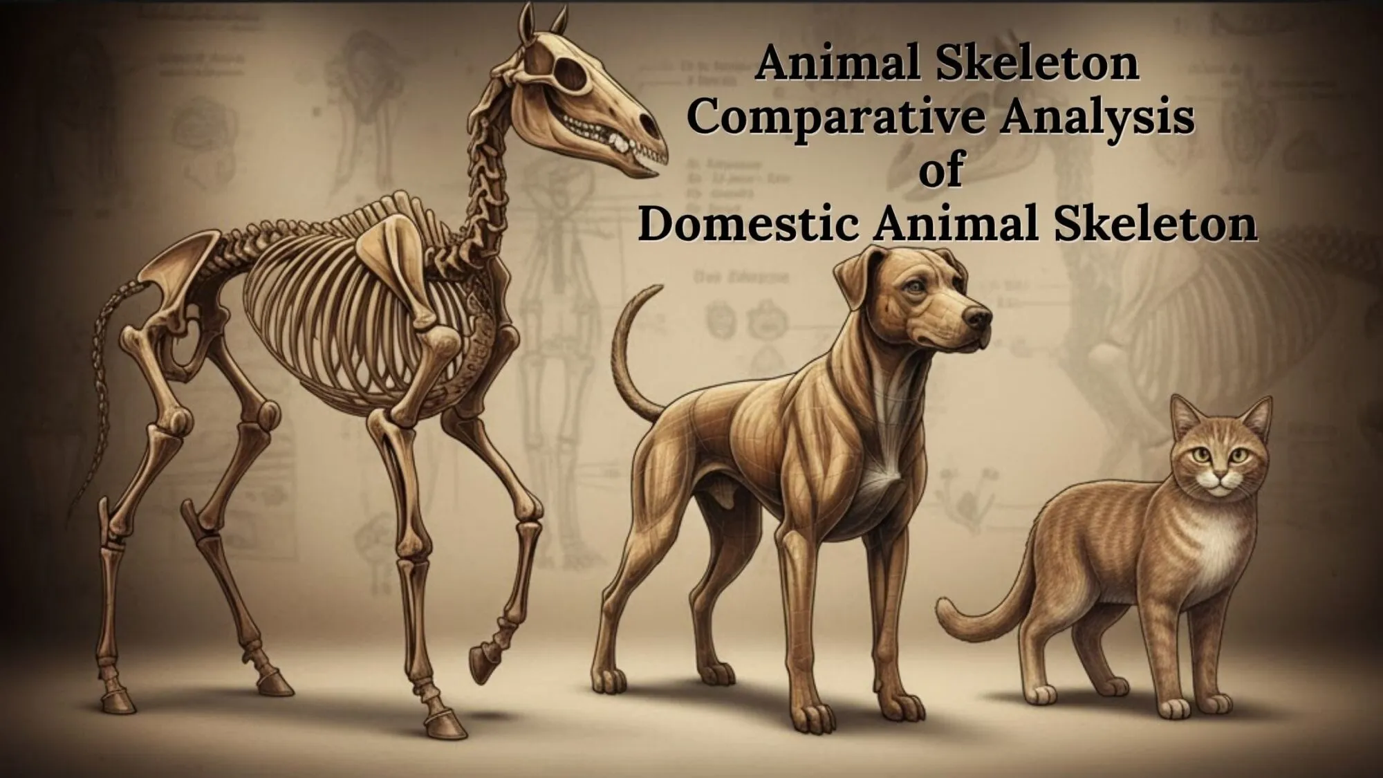 Animal Skeleton: Comparative Analysis of Domestic Animal Skeleton