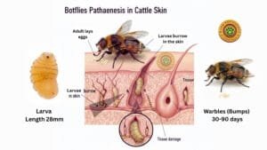 Cattle Botflies: Signs, Life Cycle, Pathogenesis, Treatment ...