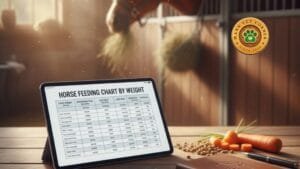 Image showcasing Horse Feeding Guide: Expert Charts by Age and Weight - mannvetcorner
