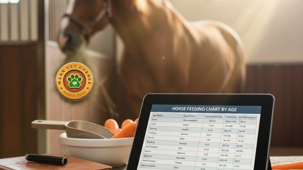 View of Horse Feeding Guide: Expert Charts by Age and Weight - mannvetcorner