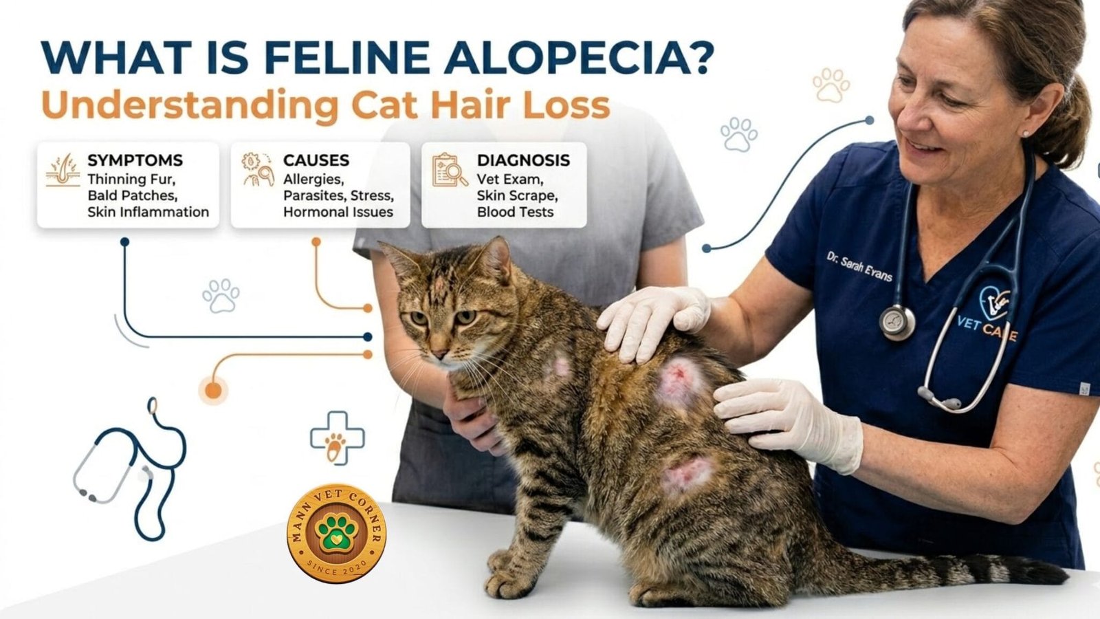 Curated visual reference: Hair Loss In Cats Lymphoma Reference: Cat Hair Loss Feline Alopecia Vet Care Guide