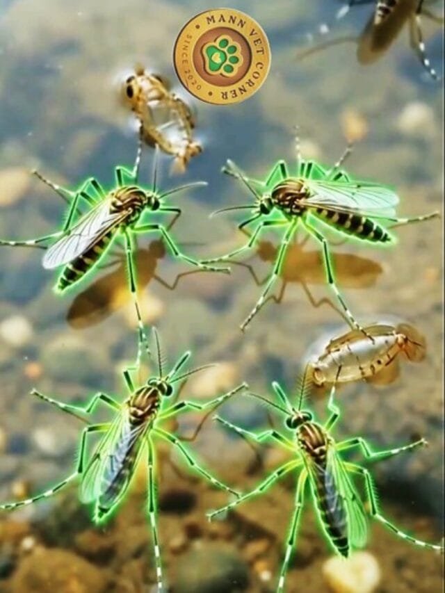 Mosquito life cycle in water