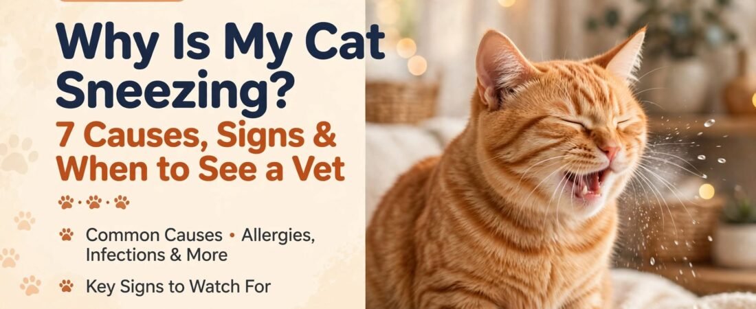 Why Is My Cat Sneezing? 7 Causes, Signs & When to See a Vet